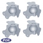Large Stackable Ball Corners - 65mm x 65mm with 5mm Radius - Pack of 4